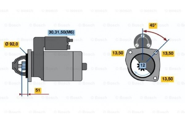 Bosch Μίζα - 0 001 231 004