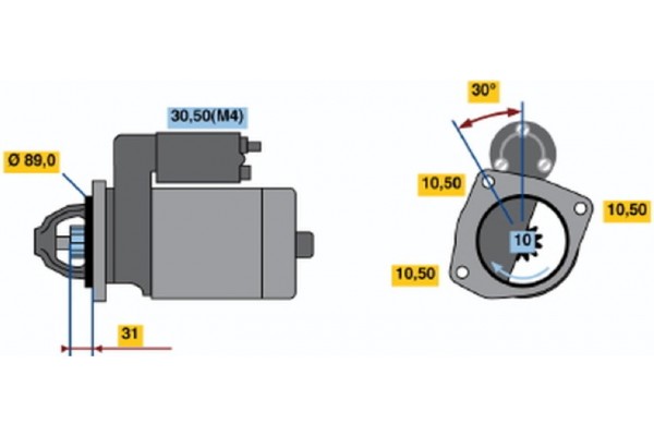 Bosch Μίζα - 0 001 231 029
