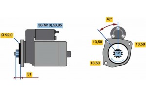 Bosch Μίζα - 0 001 241 021