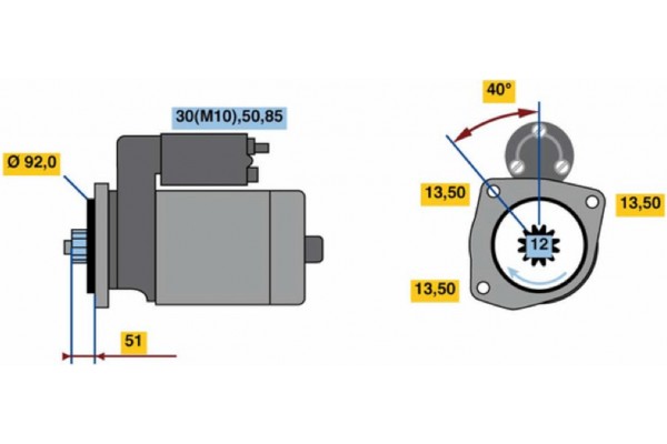 Bosch Μίζα - 0 001 241 021