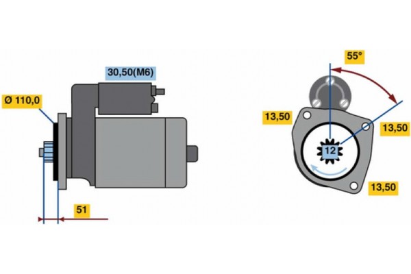 Bosch Μίζα - 0 001 241 119