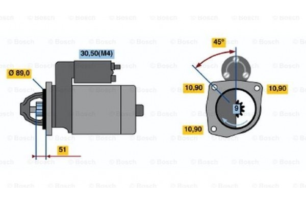 Bosch Μίζα - 0 001 368 301