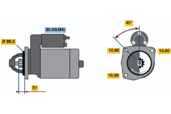 Bosch Μίζα - 0 001 368 301