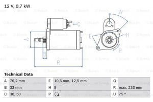 Bosch Μίζα - 0 986 010 530