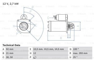 Bosch Μίζα - 0 986 010 950