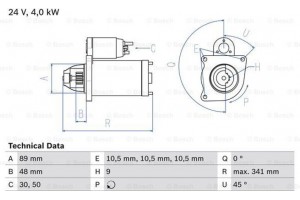 Bosch Μίζα - 0 986 011 280