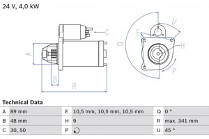 Bosch Μίζα - 0 986 011 280