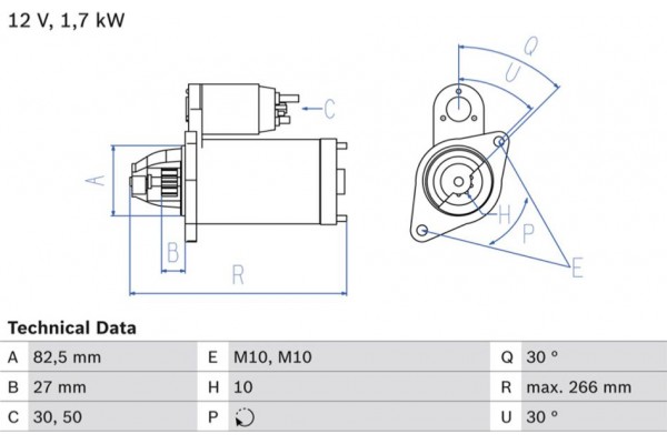 Bosch Μίζα - 0 986 013 150