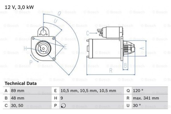 Bosch Μίζα - 0 986 013 480