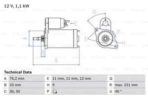 Bosch Μίζα - 0 986 016 290