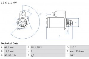 Bosch Μίζα - 0 986 016 330