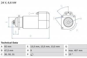 Bosch Μίζα - 0 986 016 520