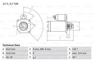 Bosch Μίζα - 0 986 017 030