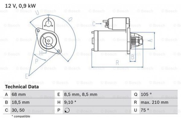 Bosch Μίζα - 0 986 017 120