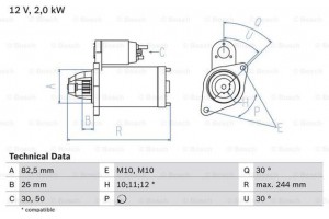 Bosch Μίζα - 0 986 017 260