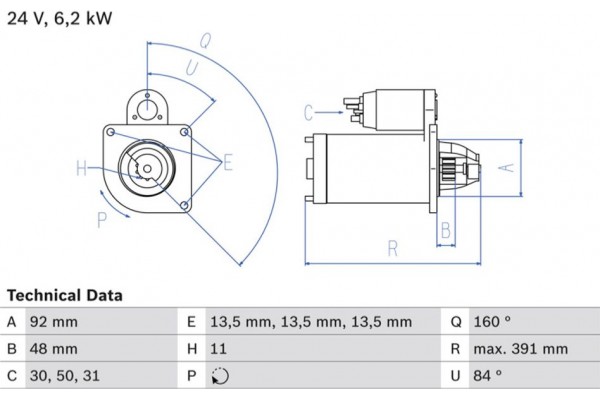 Bosch Μίζα - 0 986 017 320