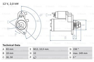 Bosch Μίζα - 0 986 017 420