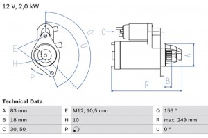 Bosch Μίζα - 0 986 017 420