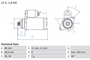 Bosch Μίζα - 0 986 017 450