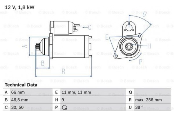 Bosch Μίζα - 0 986 017 450