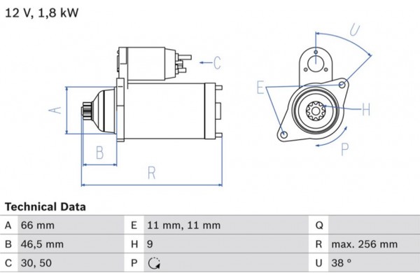 Bosch Μίζα - 0 986 017 450