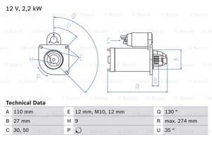 Bosch Μίζα - 0 986 017 490