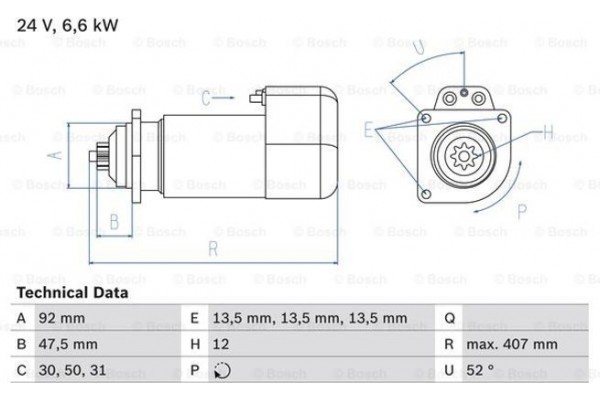 Bosch Μίζα - 0 986 018 090