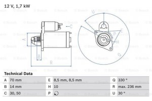 Bosch Μίζα - 0 986 018 180
