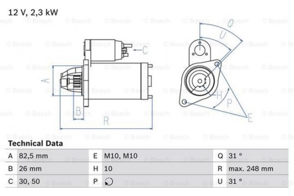 Bosch Μίζα - 0 986 018 270