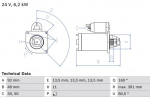 Bosch Μίζα - 0 986 018 370