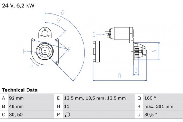 Bosch Μίζα - 0 986 018 370