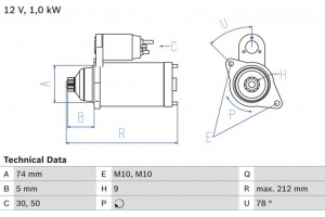 Bosch Μίζα - 0 986 018 701