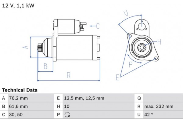 Bosch Μίζα - 0 986 018 920