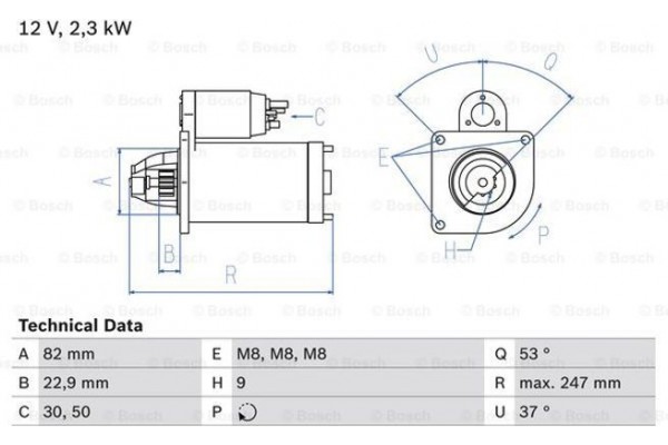 Bosch Μίζα - 0 986 018 960