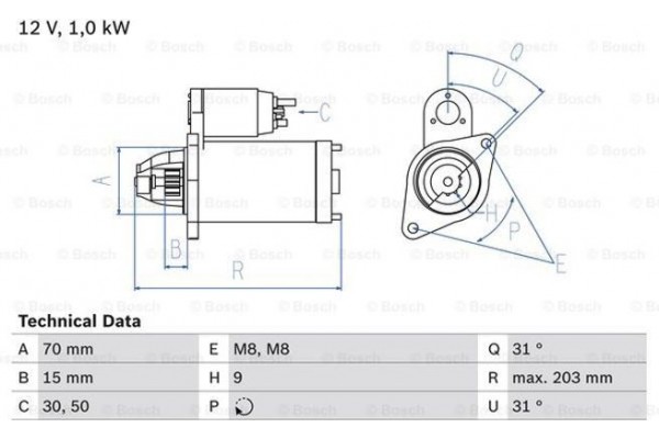 Bosch Μίζα - 0 986 019 940