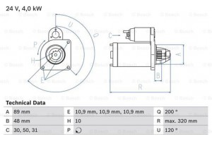 Bosch Μίζα - 0 986 020 170