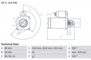 Bosch Μίζα - 0 986 020 170
