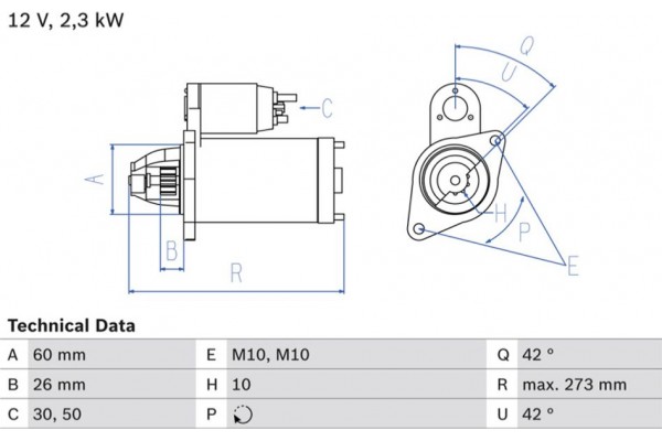 Bosch Μίζα - 0 986 020 360