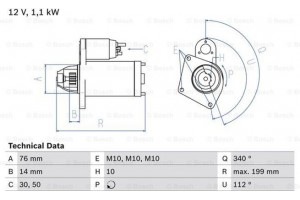 Bosch Μίζα - 0 986 020 900
