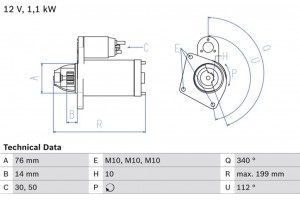 Bosch Μίζα - 0 986 020 900