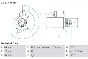 Bosch Μίζα - 0 986 021 190
