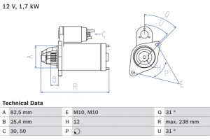 Bosch Μίζα - 0 986 021 360