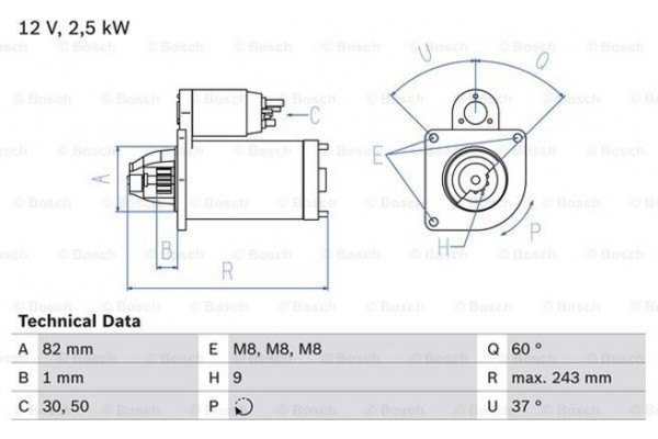 Bosch Μίζα - 0 986 021 640