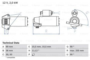 Bosch Μίζα - 0 986 021 810