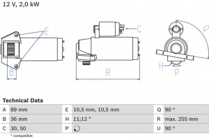 Bosch Μίζα - 0 986 021 810