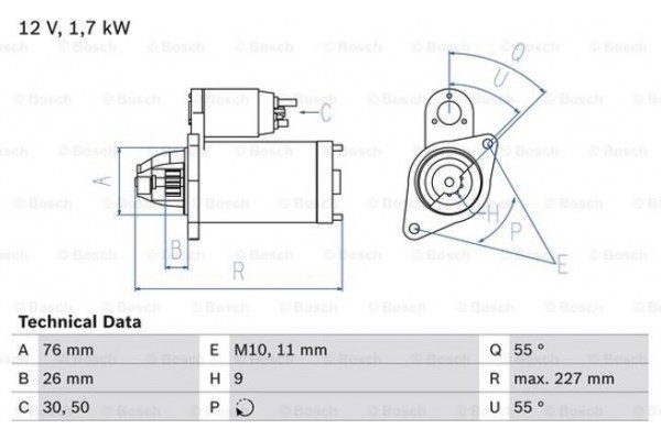 Bosch Μίζα - 0 986 022 010