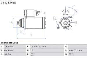 Bosch Μίζα - 0 986 022 290