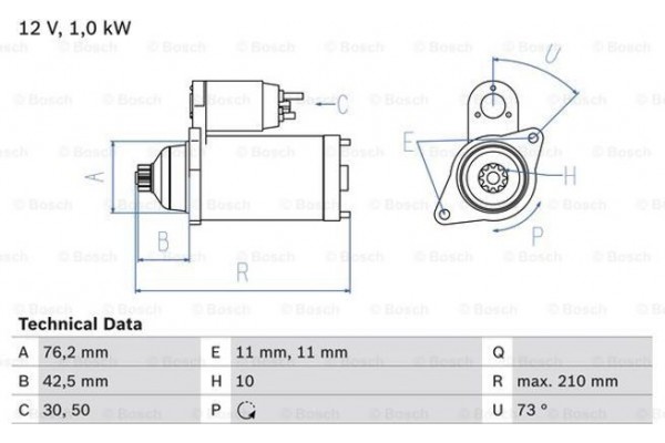 Bosch Μίζα - 0 986 022 290