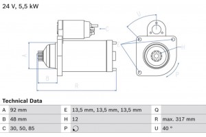 Bosch Μίζα - 0 986 022 640