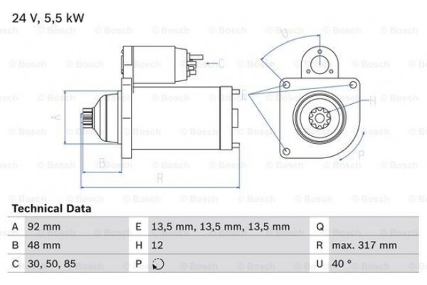 Bosch Μίζα - 0 986 022 640